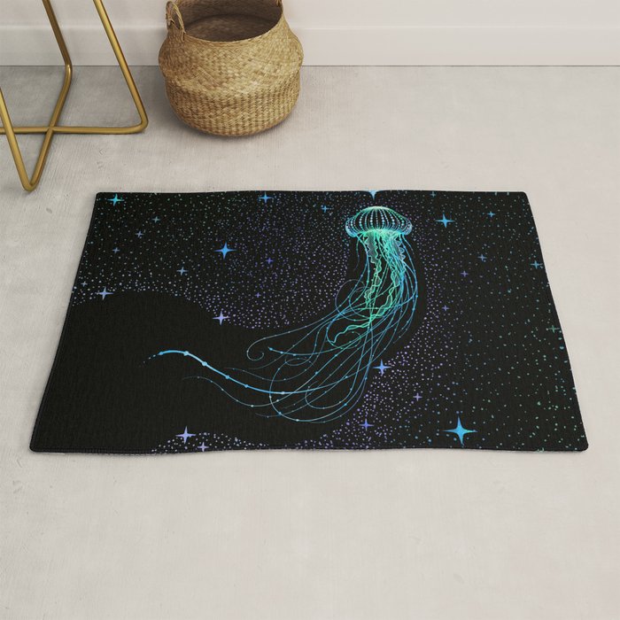 Starry jellyfish - Colored Rug Gallery Image 1