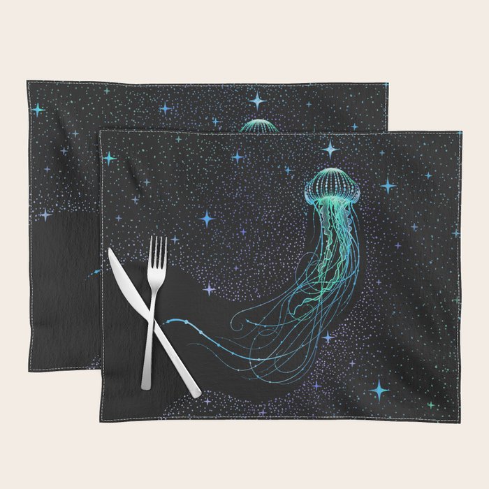Starry jellyfish - Colored Placemat Gallery Image 1