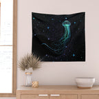 Starry jellyfish - Colored Wall Tapestry Gallery Image 2