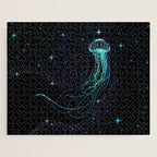 Starry jellyfish - Colored Jigsaw Puzzle Gallery Image 1