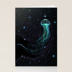 Starry jellyfish - Colored Stationery Card Gallery Image 2