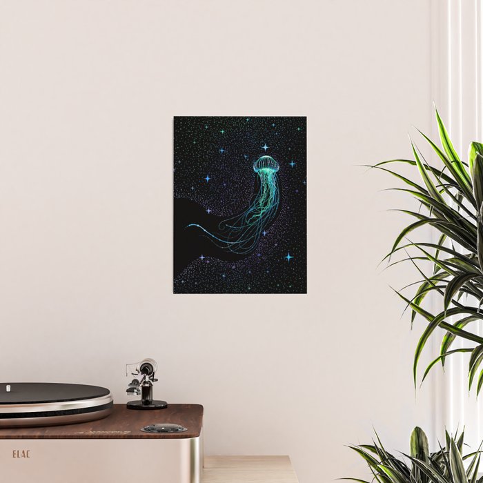 Starry jellyfish - Colored Poster Gallery Image 2