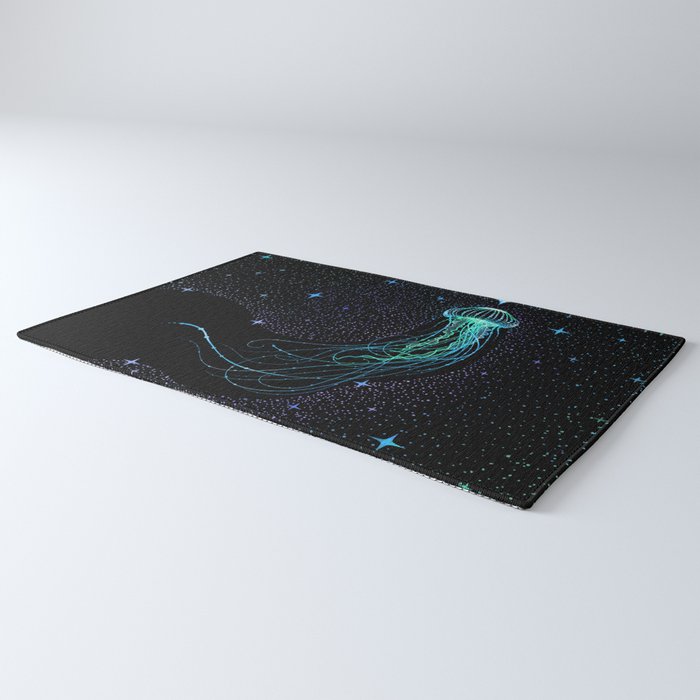 Starry jellyfish - Colored Rug Gallery Image 3