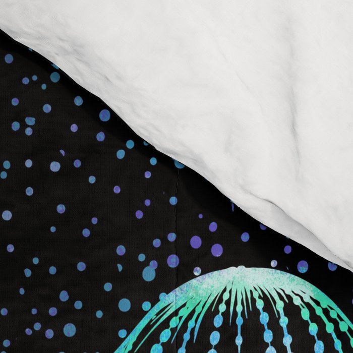 Starry jellyfish - Colored Comforter Gallery Image 4