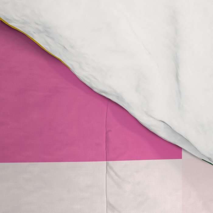 Retro Bauhaus Pattern | Abstract Shapes | Geometric Checks Comforter Gallery Image 4