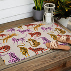 Tiger Collection - Pink & Yellow Palette Outdoor Rug Gallery Image 2