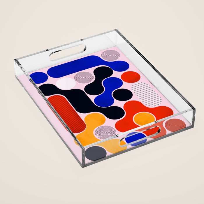 Mid-century no5 Acrylic Tray Gallery Image 1