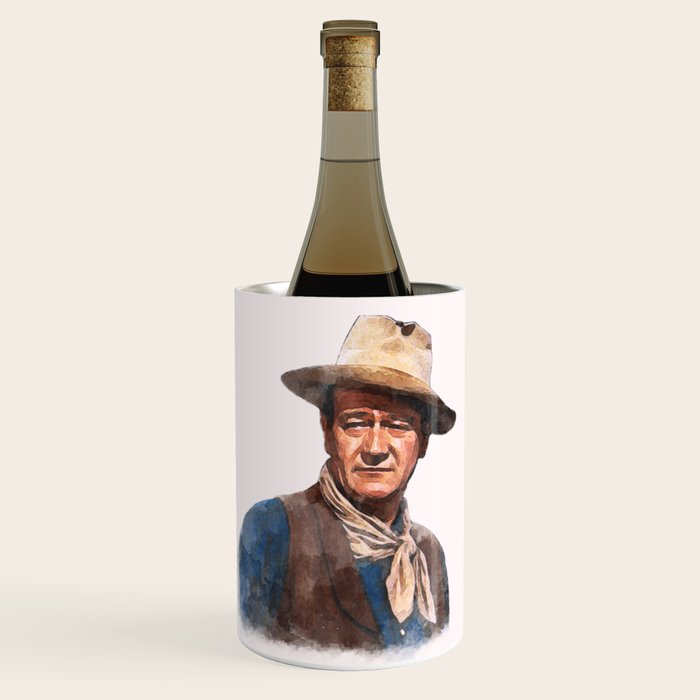 John Wayne - The Duke - Watercolor Wine Chiller Gallery Image 2