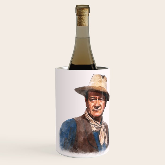 John Wayne - The Duke - Watercolor Wine Chiller Gallery Image 3
