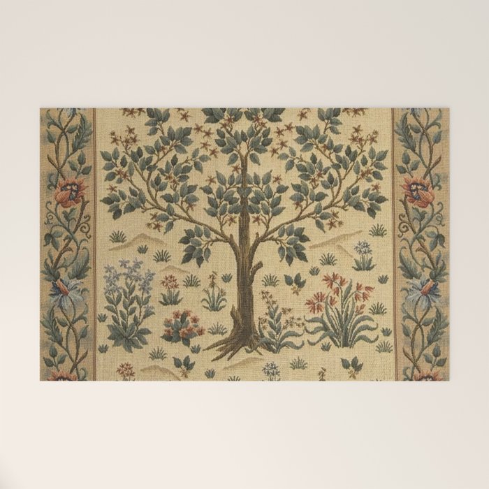 Woodland Tree of Life by William Morris Welcome Mat Gallery Image 1