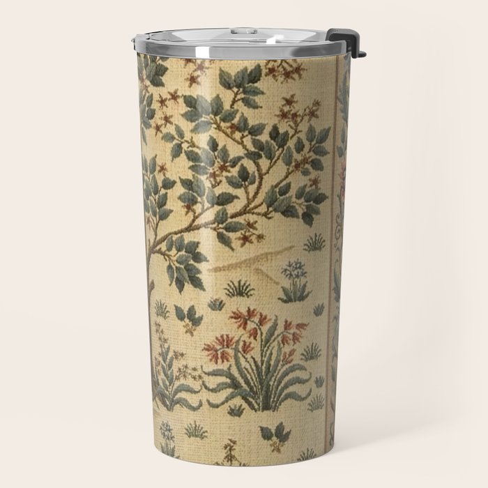 Woodland Tree of Life by William Morris Travel Mug Gallery Image 2