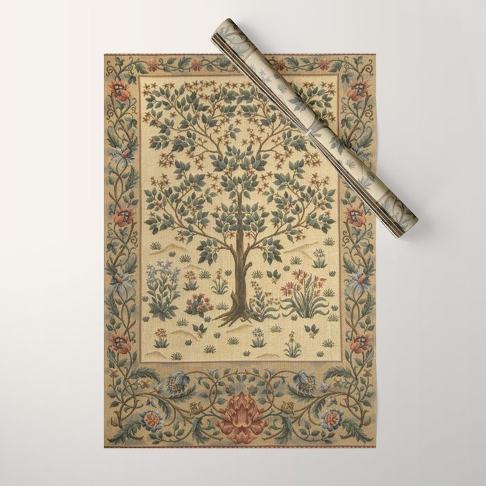 Woodland Tree of Life by William Morris Wrapping Paper Gallery Image 1