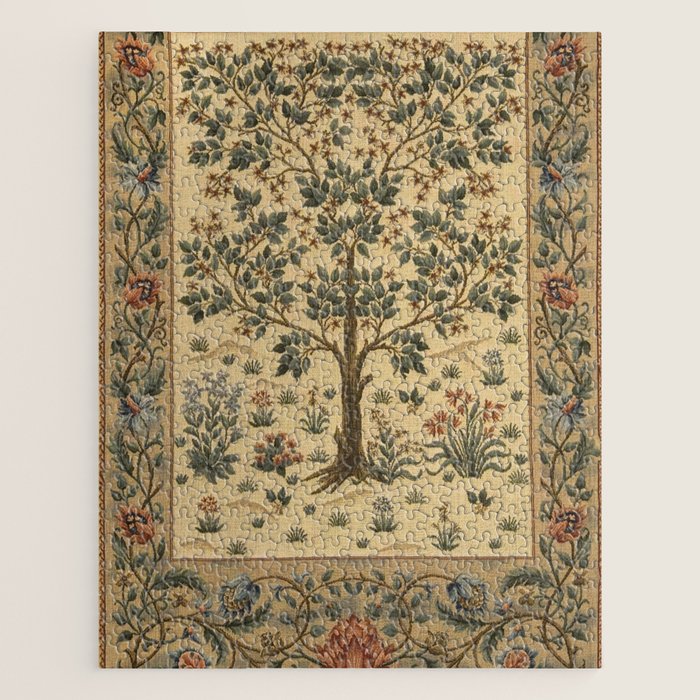 Woodland Tree of Life by William Morris Jigsaw Puzzle Gallery Image 1