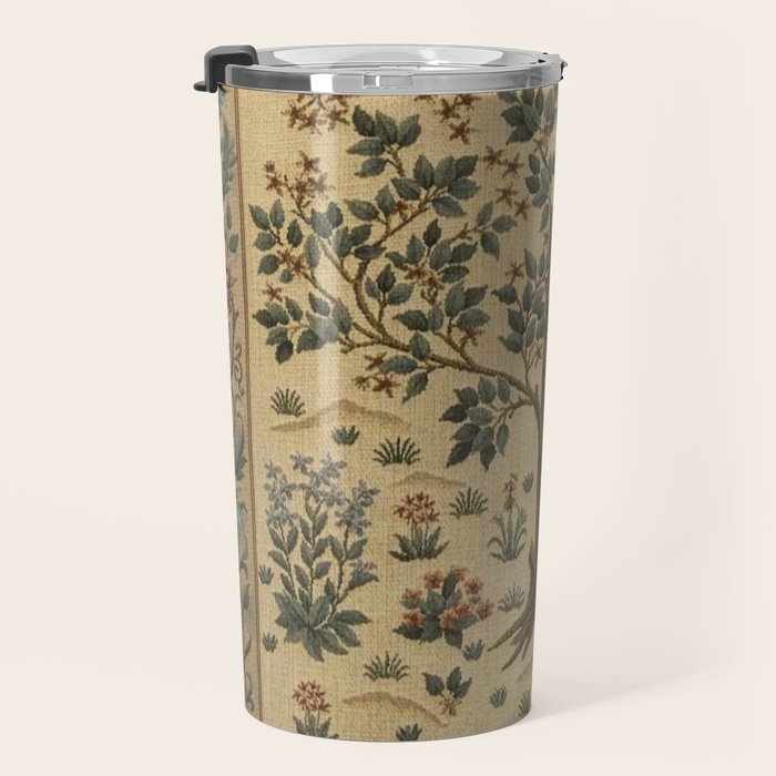 Woodland Tree of Life by William Morris Travel Mug Gallery Image 3