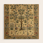 Woodland Tree of Life by William Morris Wood Wall Art Gallery Image 1