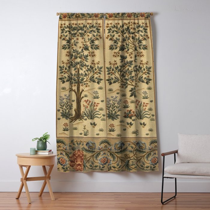Woodland Tree of Life by William Morris Window Curtain Gallery Image 5