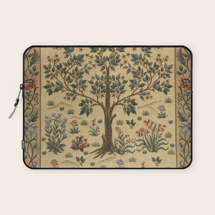 Woodland Tree of Life by William Morris Laptop Sleeve Gallery Image 1