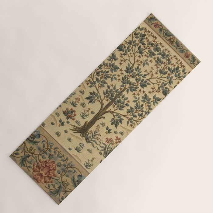 Woodland Tree of Life by William Morris Yoga Mat Gallery Image 1