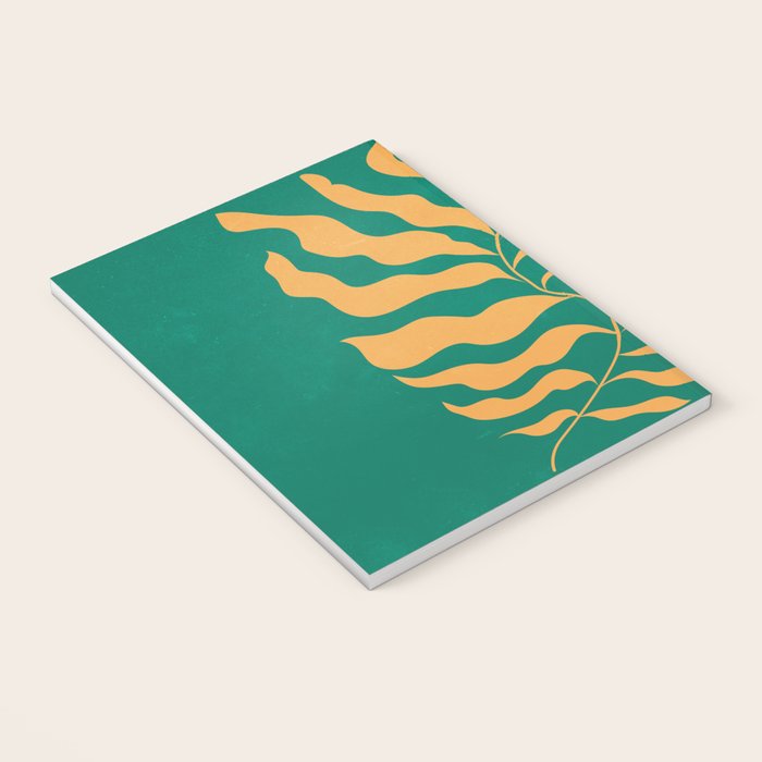 JAZZ FERNS 02 | Tropical Green & Casablanca Matisse Edition Notebook Gallery Image 3