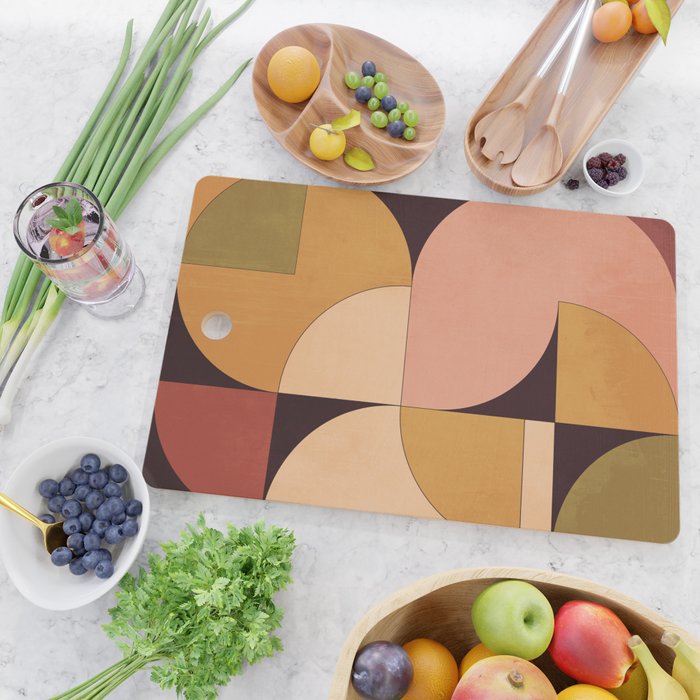 Geometric Shapes 247 Cutting Board Gallery Image 2