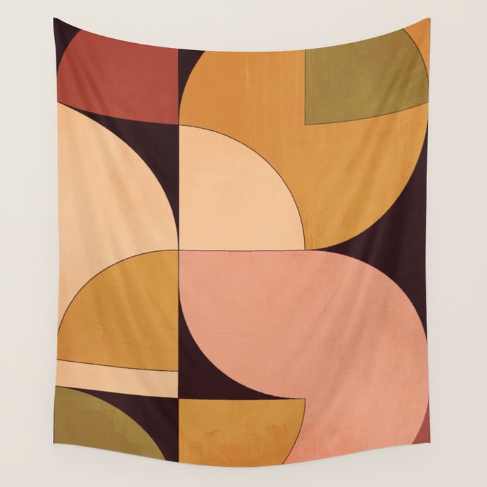 Geometric Shapes 247 Wall Tapestry Gallery Image 4