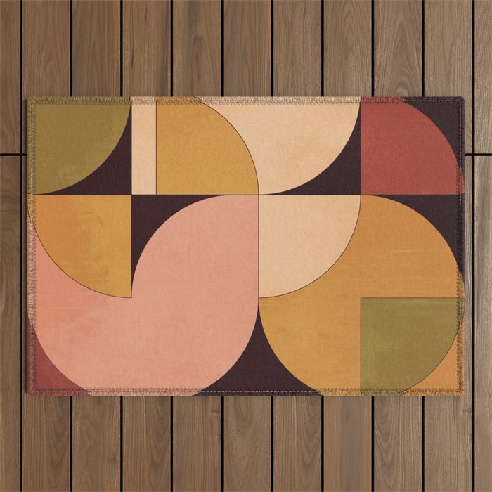 Geometric Shapes 247 Outdoor Rug Gallery Image 1
