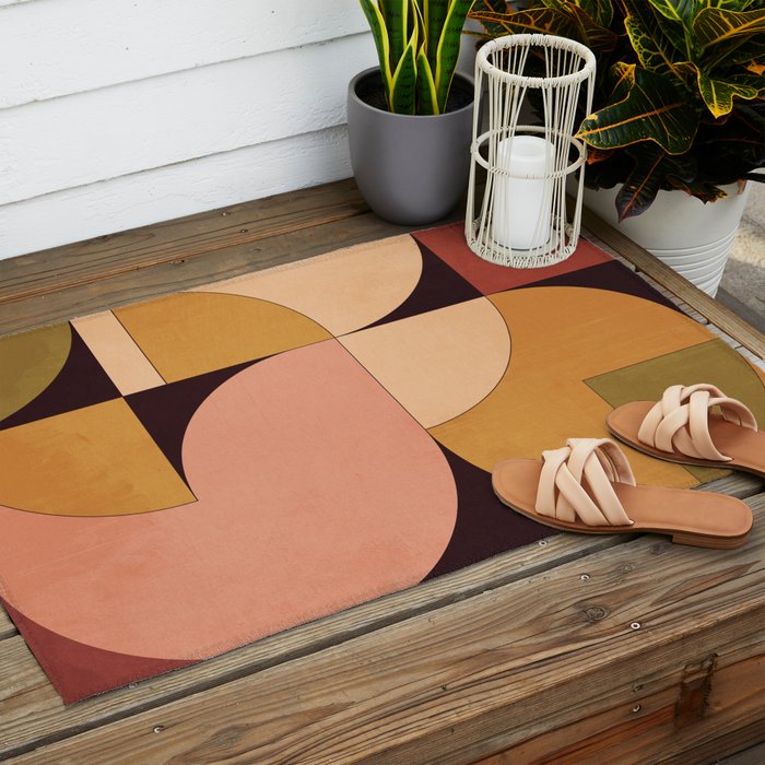 Geometric Shapes 247 Outdoor Rug Gallery Image 2