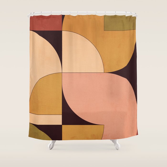 Geometric Shapes 247 Shower Curtain Gallery Image 1