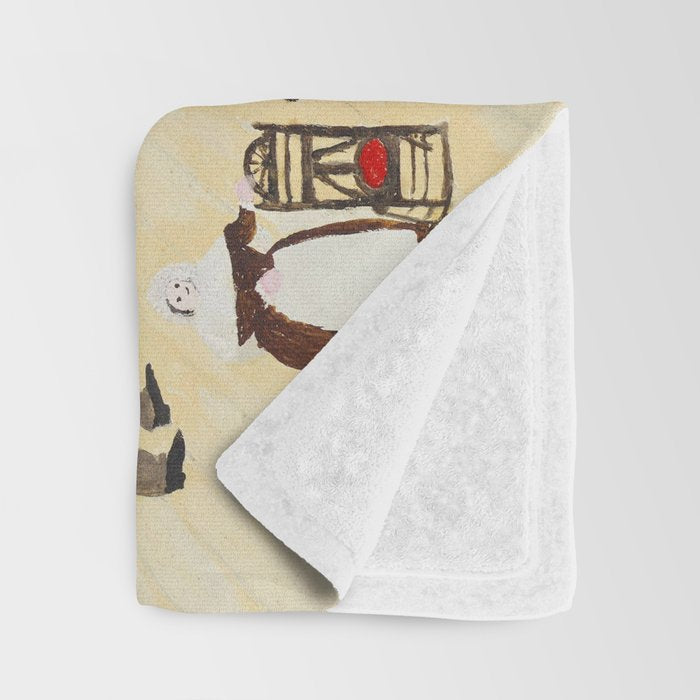 Anna Mary Robertson 'Grandma' Moses Thanksgiving American Folk Art Throw Blanket Gallery Image 3