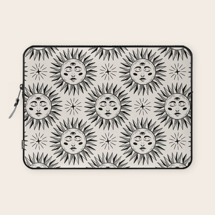 Vintage Sun Laptop Sleeve Gallery Image 1