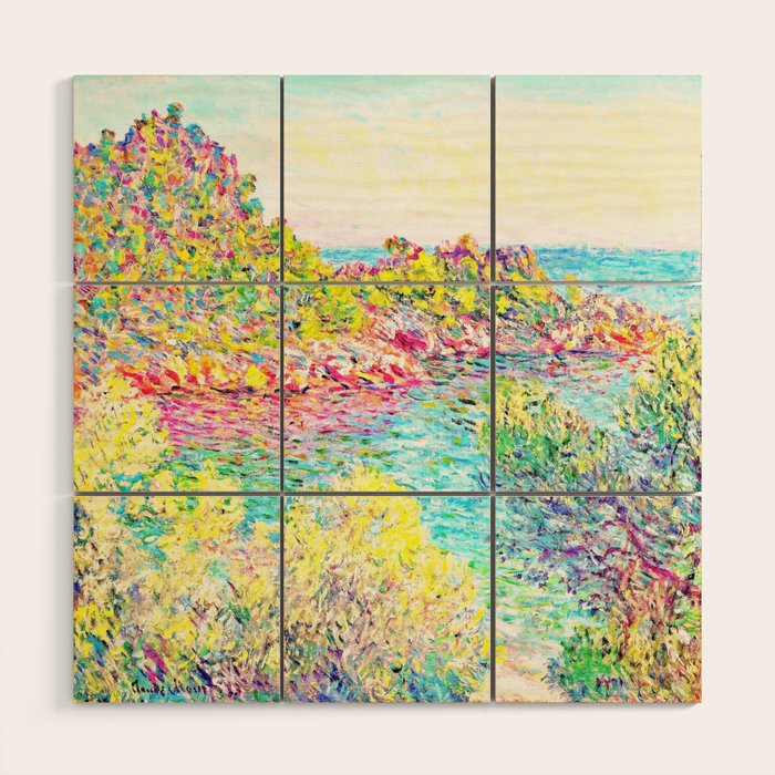 MONET : Landscape Near Montecarlo Wood Wall Art Gallery Image 1