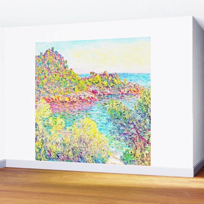 MONET : Landscape Near Montecarlo Wall Mural Gallery Image 2