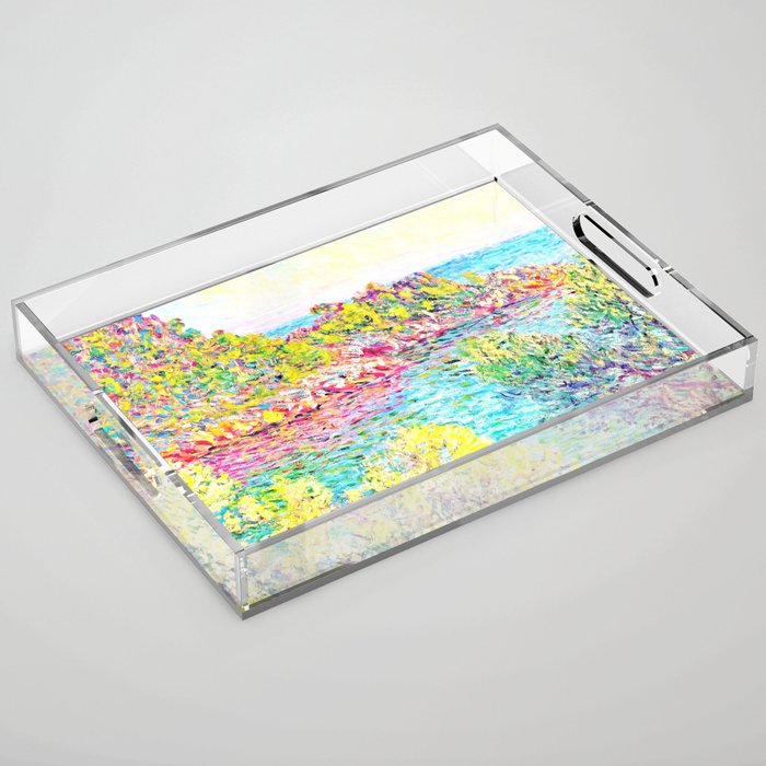 MONET : Landscape Near Montecarlo Acrylic Tray Gallery Image 1