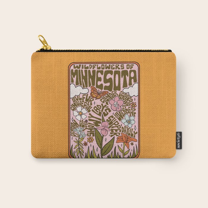Minnesota Wildflowers Carry All Pouch Gallery Image 1