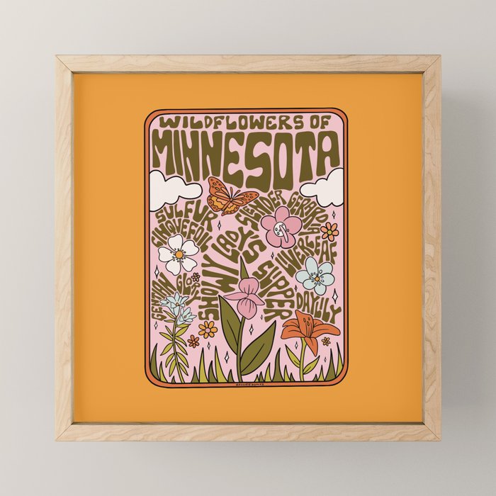 Minnesota Wildflowers Mini Art Print Gallery Image 1
