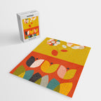 mid century bauhaus floral large 1 Jigsaw Puzzle Gallery Image 2