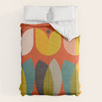 mid century bauhaus floral large 1 Comforter Gallery Image 6