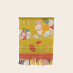 mid century bauhaus floral large 1 Wall Hanging Gallery Image 1