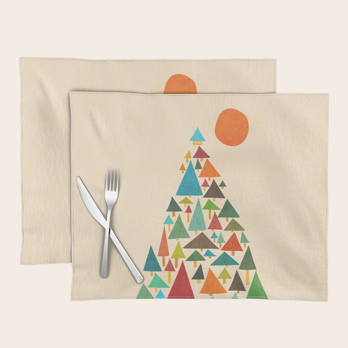 The house at the pine forest Placemat Gallery Image 1