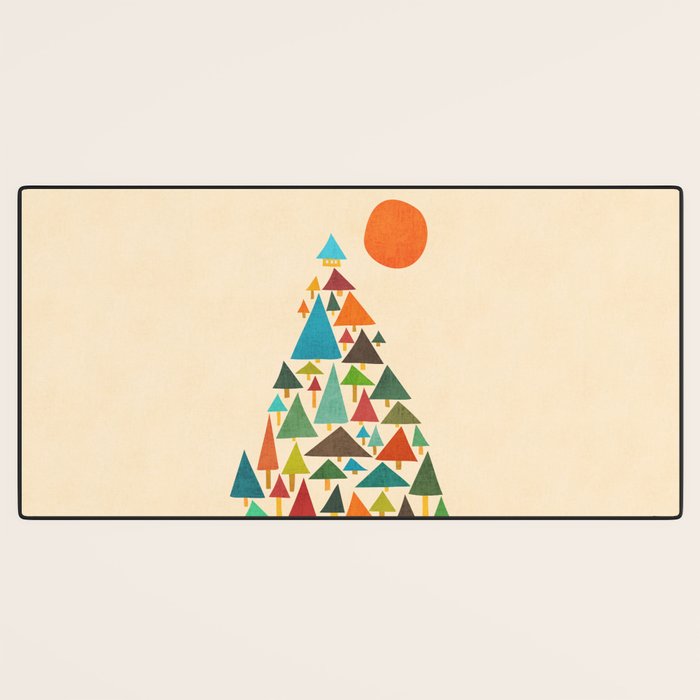 The house at the pine forest Desk Mat Gallery Image 3