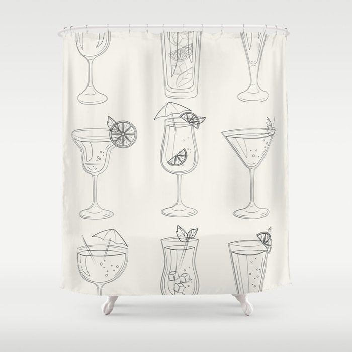 Summer Cocktails 10 Shower Curtain Gallery Image 1