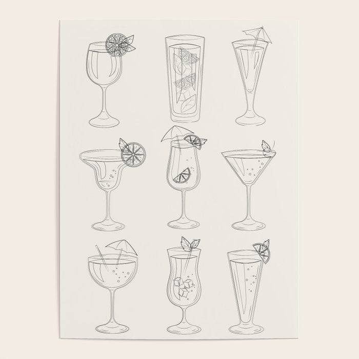 Summer Cocktails 10 Poster Gallery Image 1
