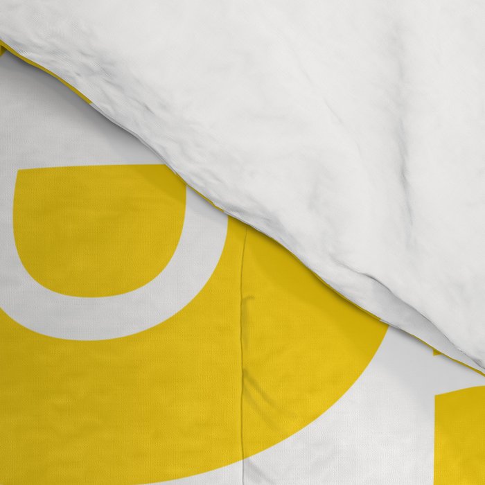 Mid Century Modern Pattern Yellow Comforter Gallery Image 4