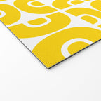 Mid Century Modern Pattern Yellow Welcome Mat Gallery Image 2