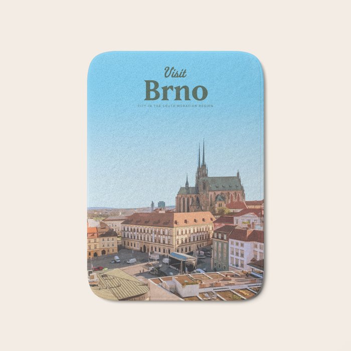 Visit Brno Bath Mat Gallery Image 1