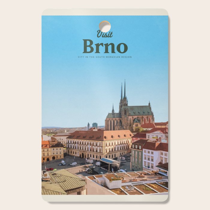 Visit Brno Cutting Board Gallery Image 1