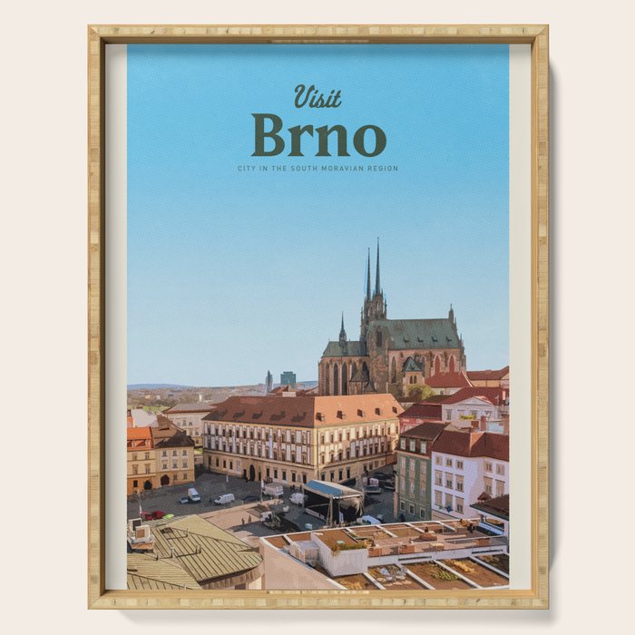 Visit Brno Serving Tray Gallery Image 1
