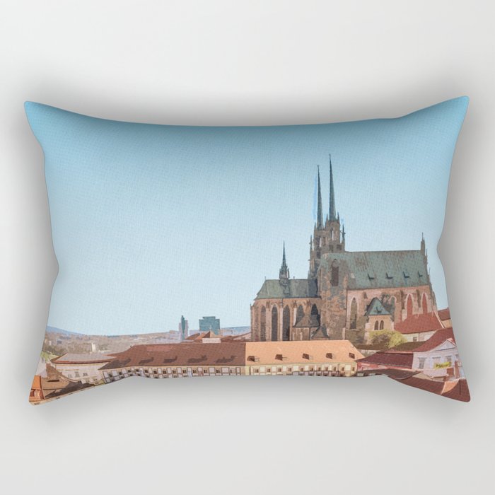 Visit Brno Rectangular Pillow Gallery Image 1