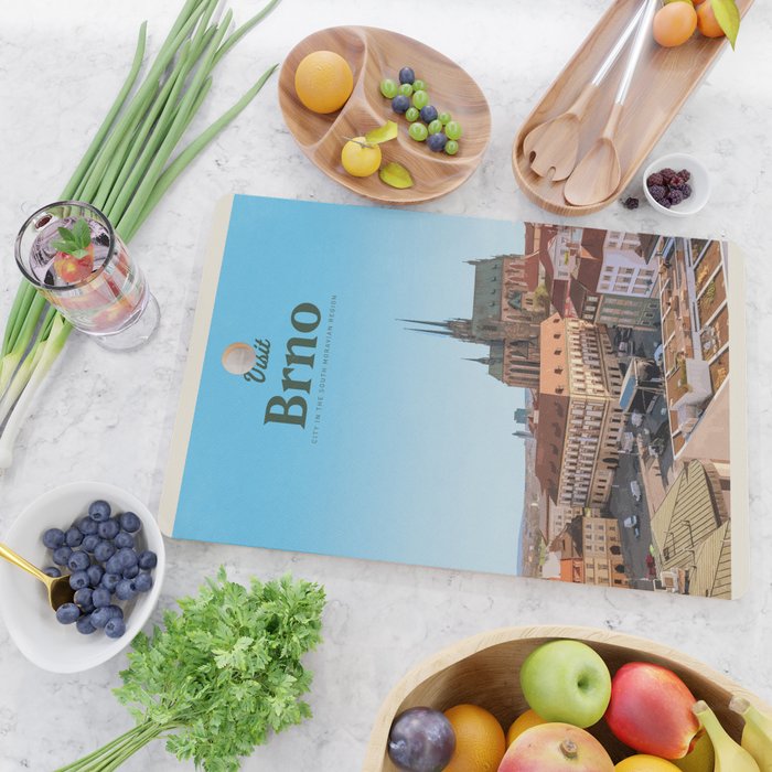 Visit Brno Cutting Board Gallery Image 2