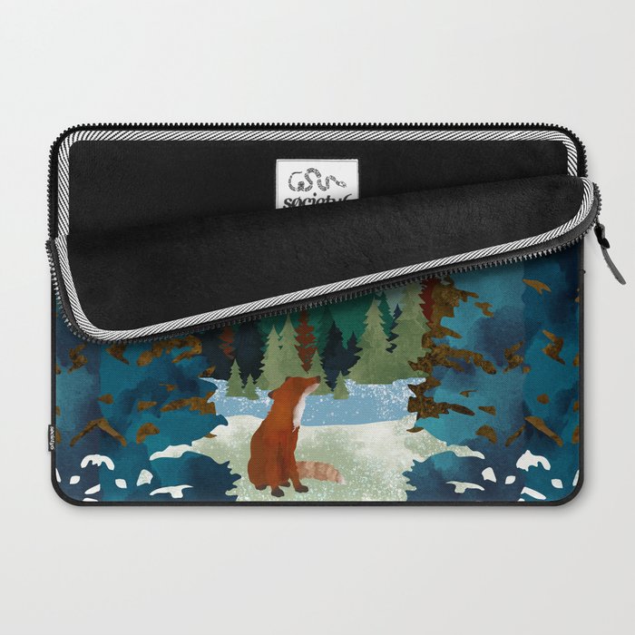 Winter Fox Vista Laptop Sleeve Gallery Image 2